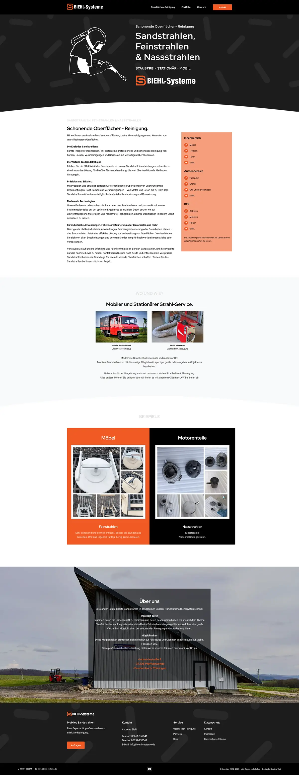 Sandstrahlen Feinstrahlen & Nassstrahlen in Eschwege