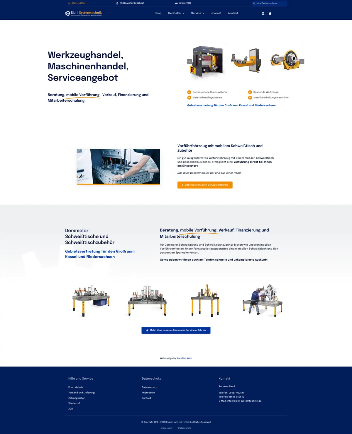 Werkzeughandel Maschinenhandel und Serviceangebot